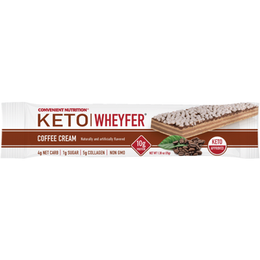 Convenient Nutrition Keto Wheyfer Bars Coffee Cream - 10 Bars